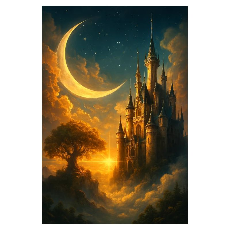 Moonlit Castle Dreamscape