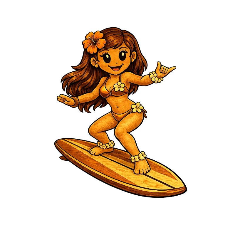 Surferin Hawaii-Stil