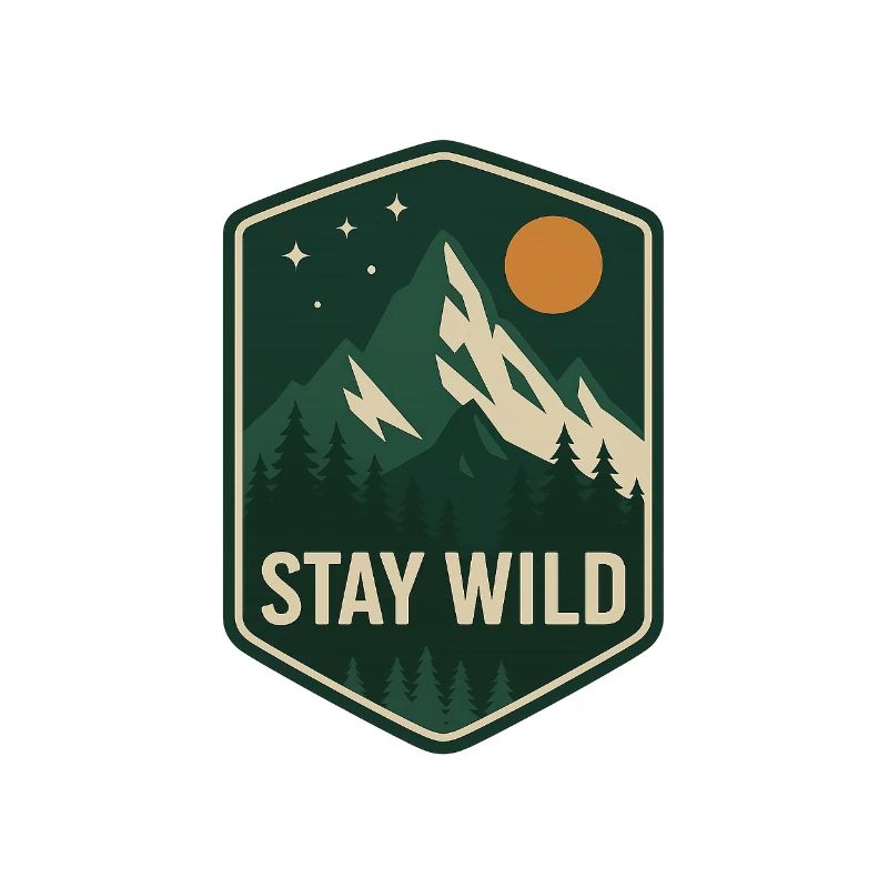 Stay Wild Mountain Forest Patch