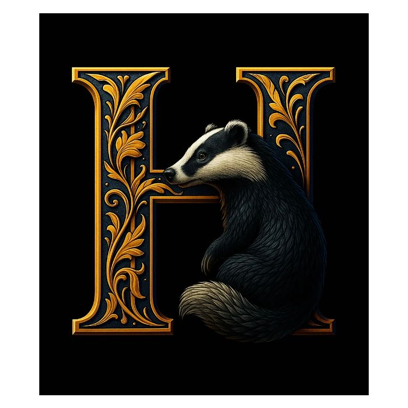 H – Magic Ornament with Badger