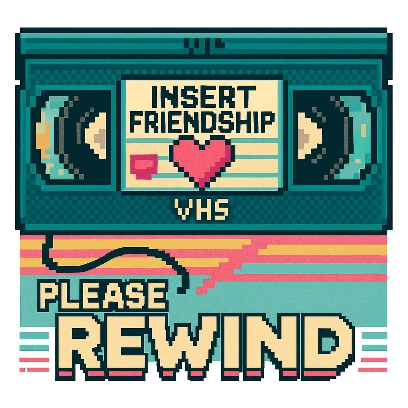 VHS Retro Friendship: Please Rewind