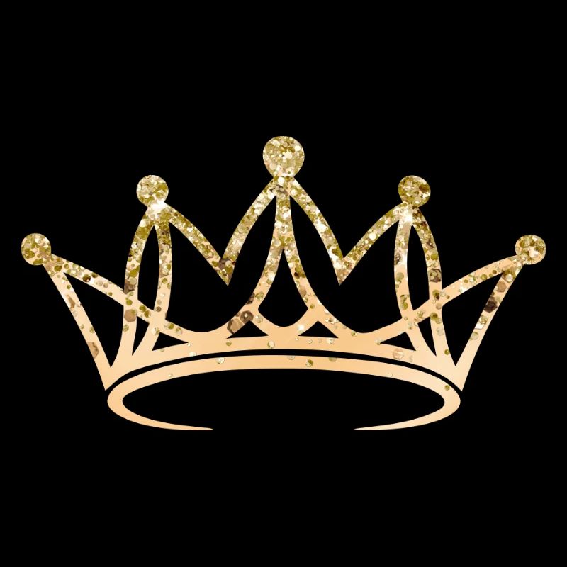 Crown, elegant, golden, customizable