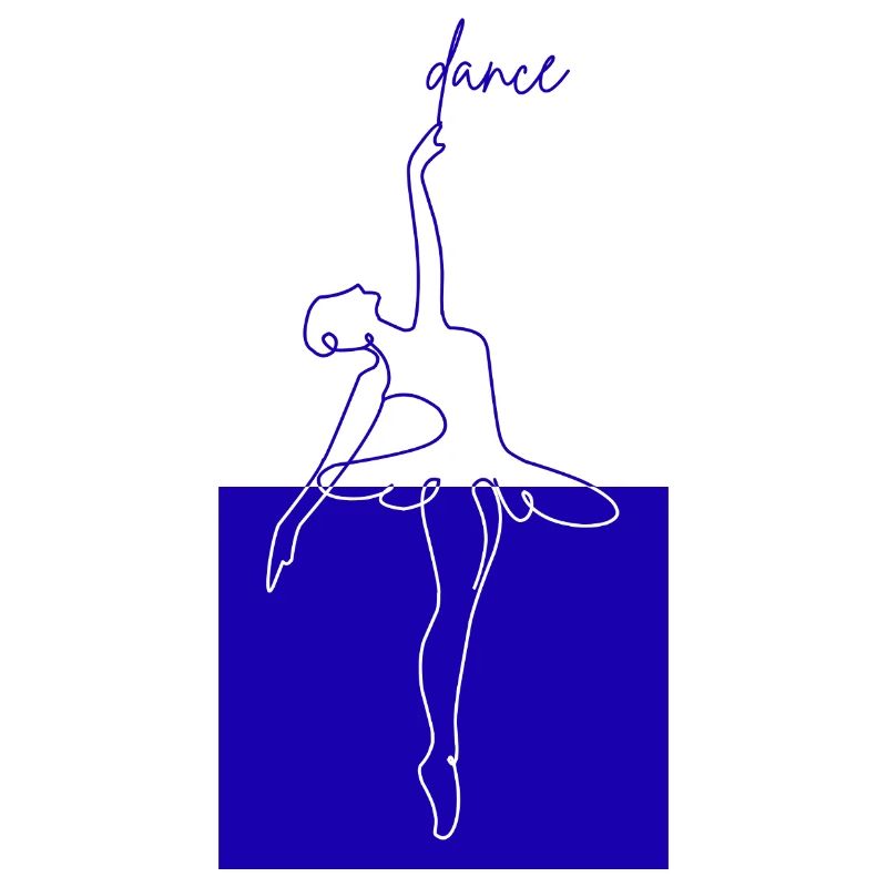 Blue Line Ballet Danse de forme minimale