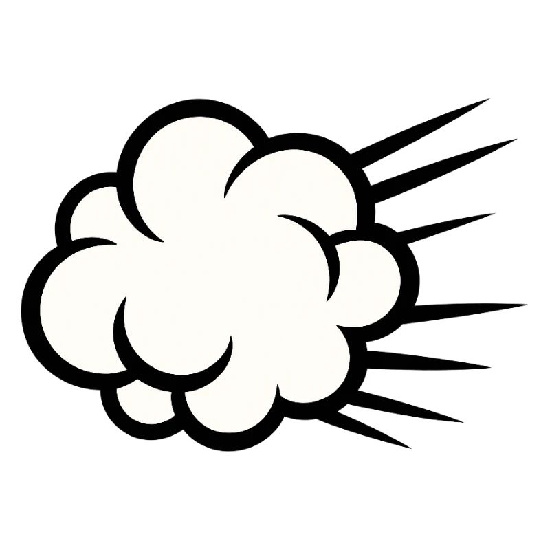 Cloud Burst Cartoon