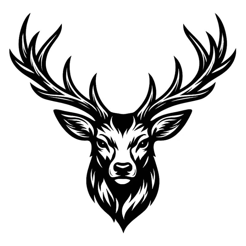Dessin classique du cerf