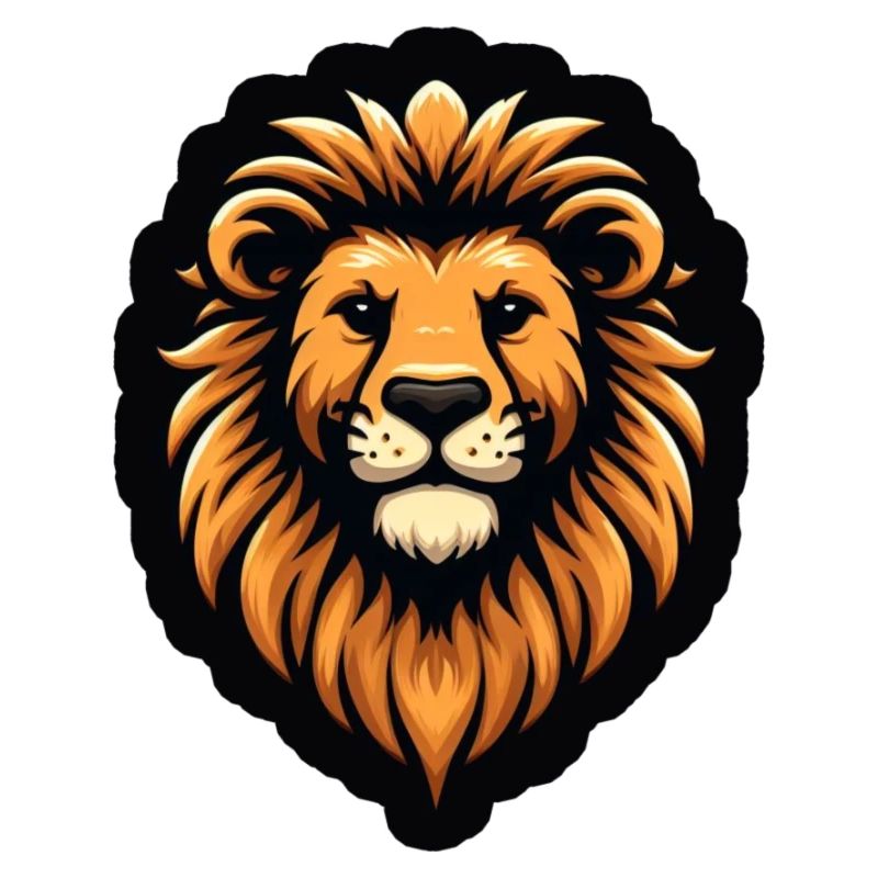 Comic Lion Head