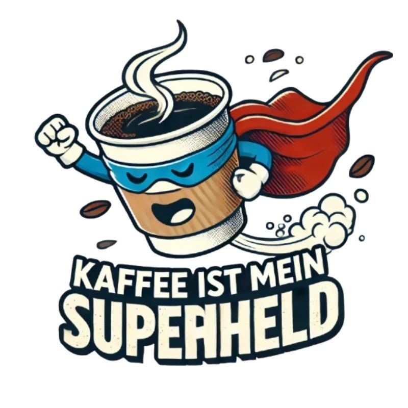 Kaffee Superheld Belebende Kraft