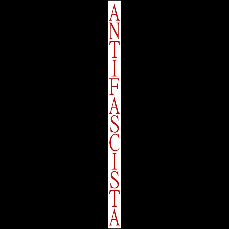 lettrage antifasciste vertical élégant