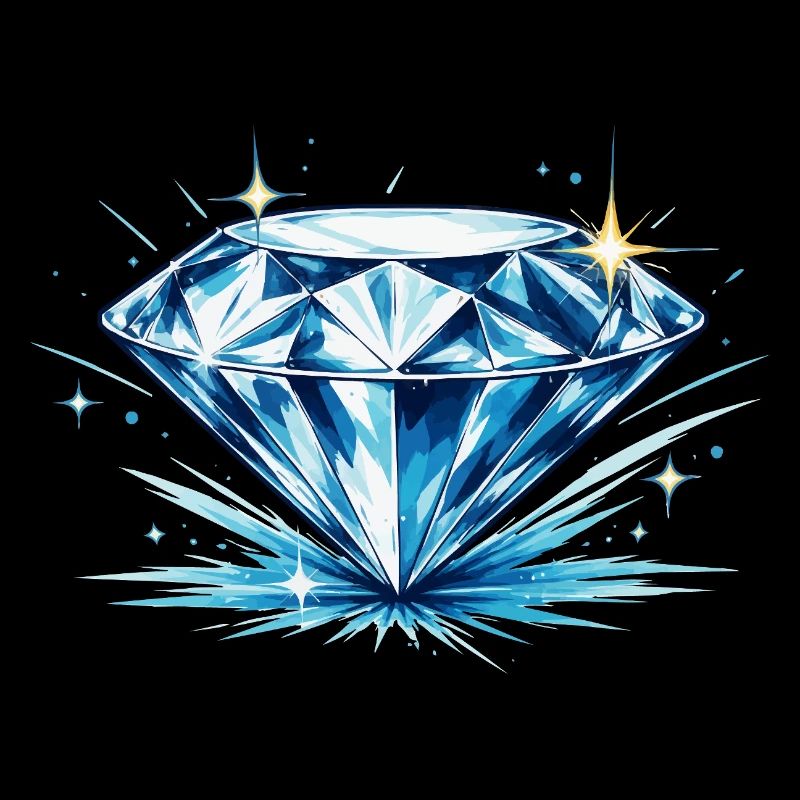 Eisblauer Diamant