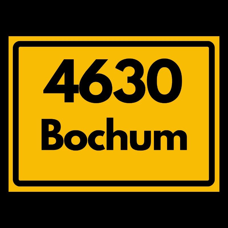 ALTE POSTLEITZAHL PLZ RETRO 4630 BOCHUM