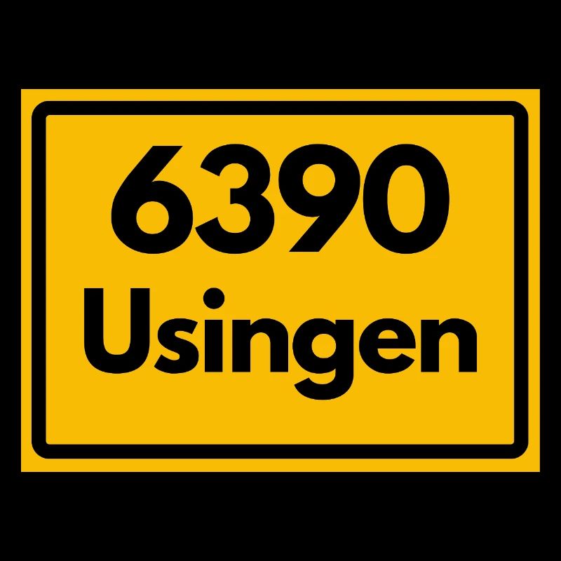 ALTE POSTLEITZAHL PLZ RETRO 6390 USINGEN HEIMAT