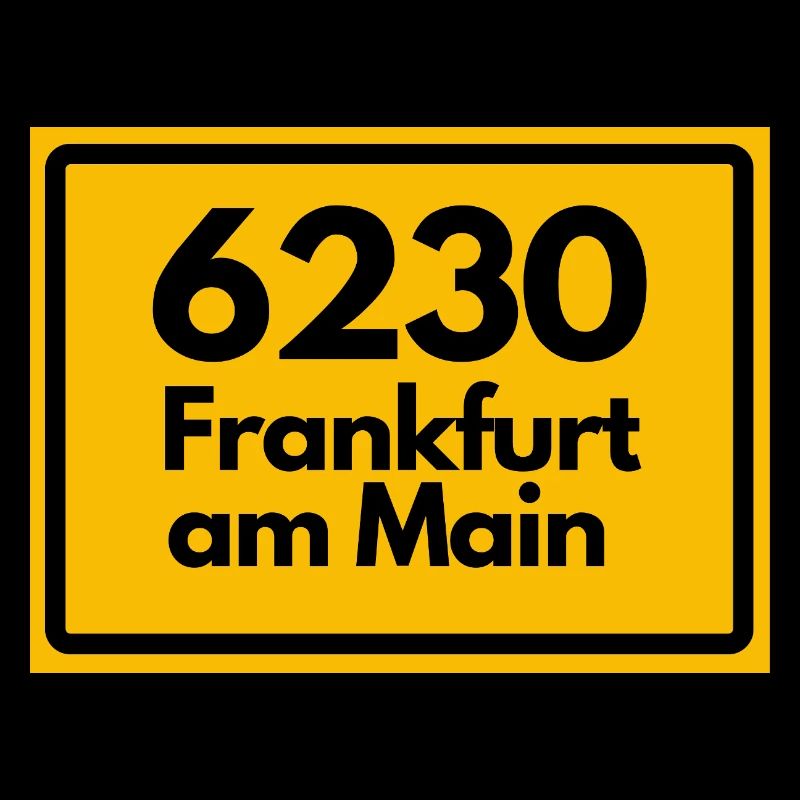ALTE POSTLEITZAHL PLZ RETRO 6230 FRANKFURT AM MAIN