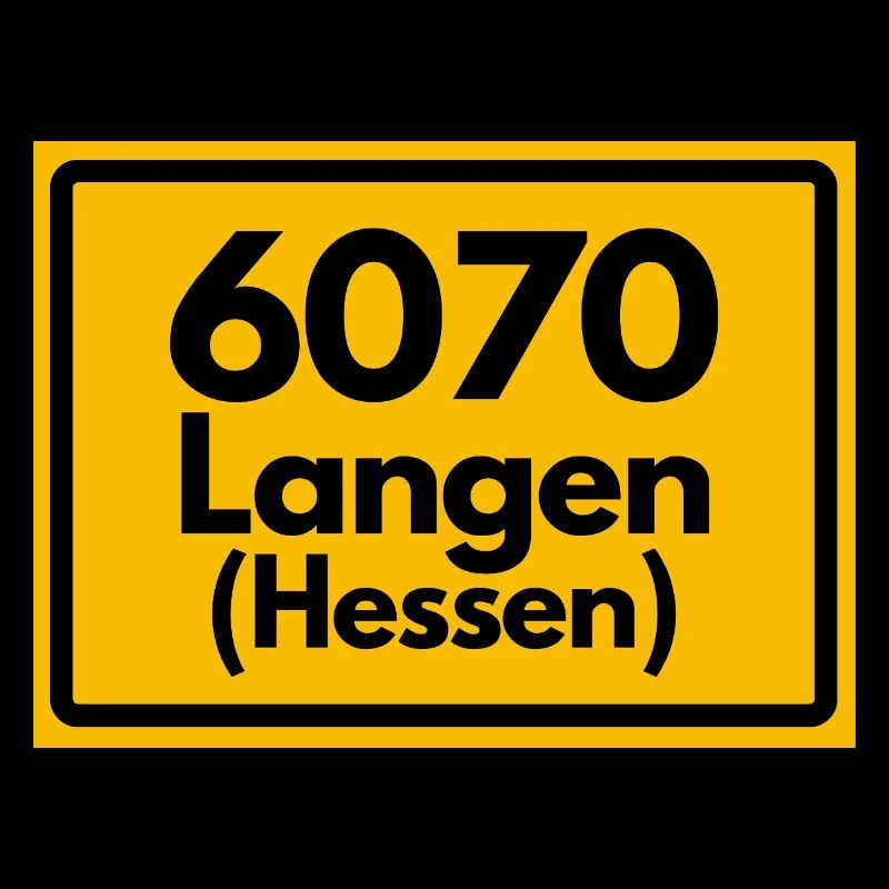 ALTE POSTLEITZAHL PLZ RETRO 6070 LANGEN (HESSEN)