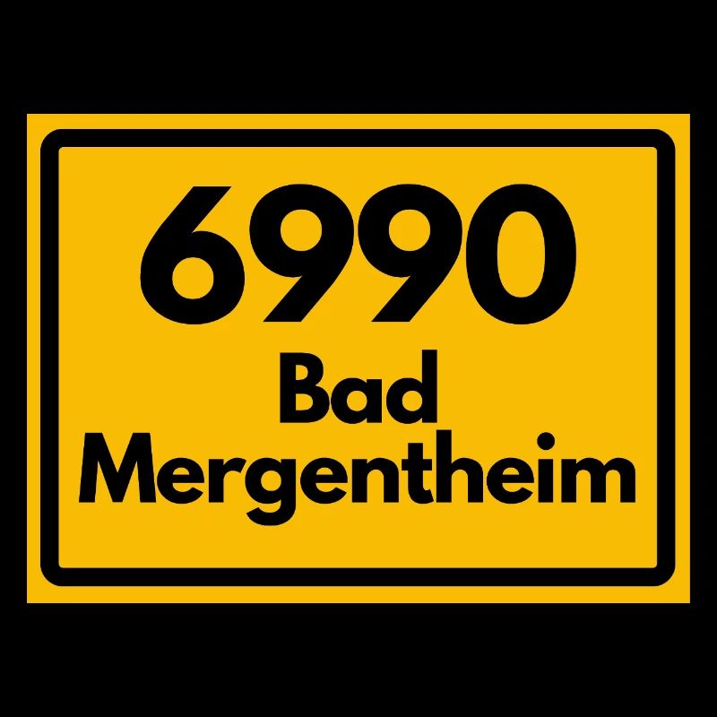 OLD POSTCODE POSTCODE RETRO 6990 BAD MERGENTHEIM