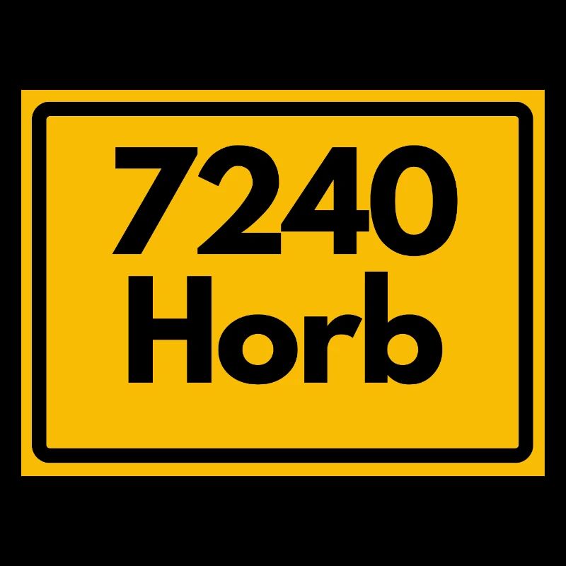 OLD POSTCODE POSTCODE RETRO 7240 HORB HEIMATSTOLZ