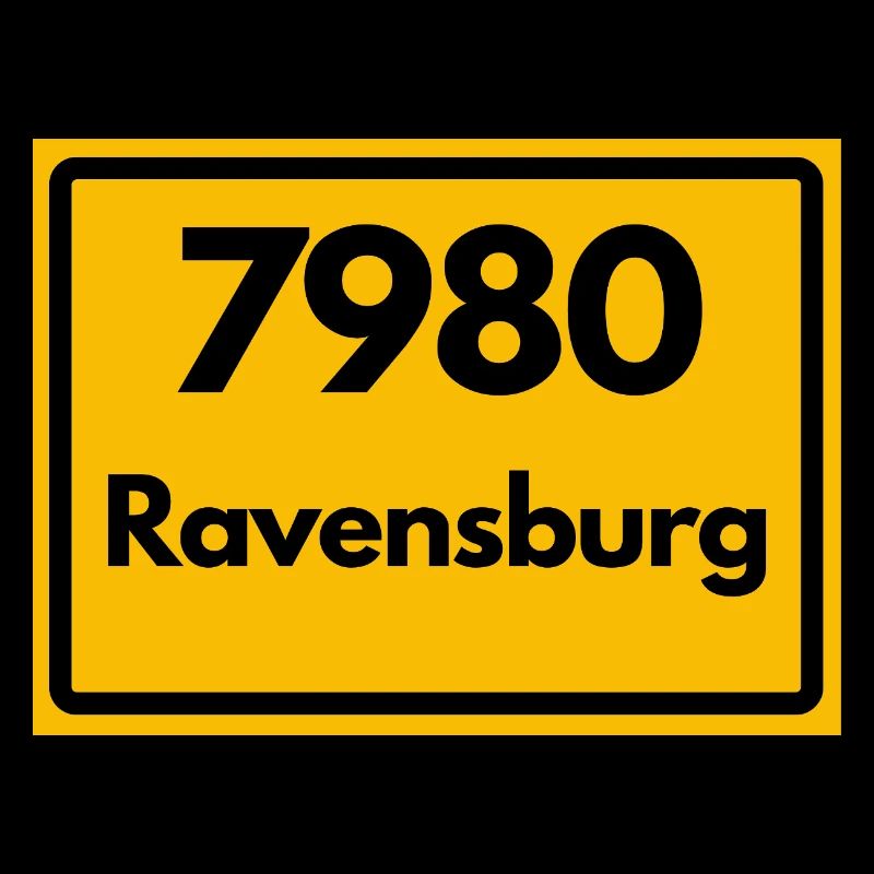 ANCIEN CODE POSTAL RÉTRO 7980 RAVENSBURG HEIMAT