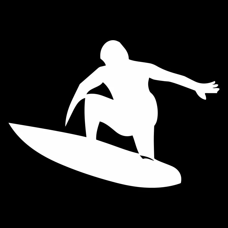 Surfeur avec planche de surf