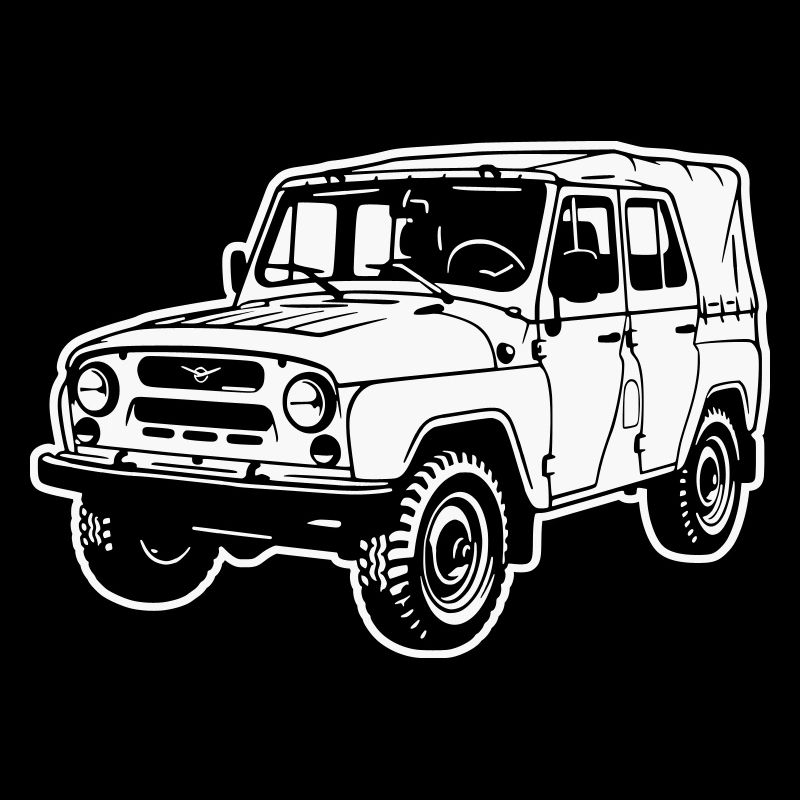 UAZ off-road vehicle (difference image)