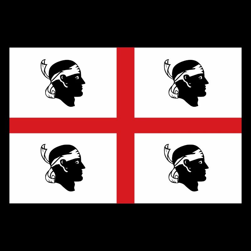 drapeau d’autocollant de Sardaigne autocollant drapeau Sardaigne