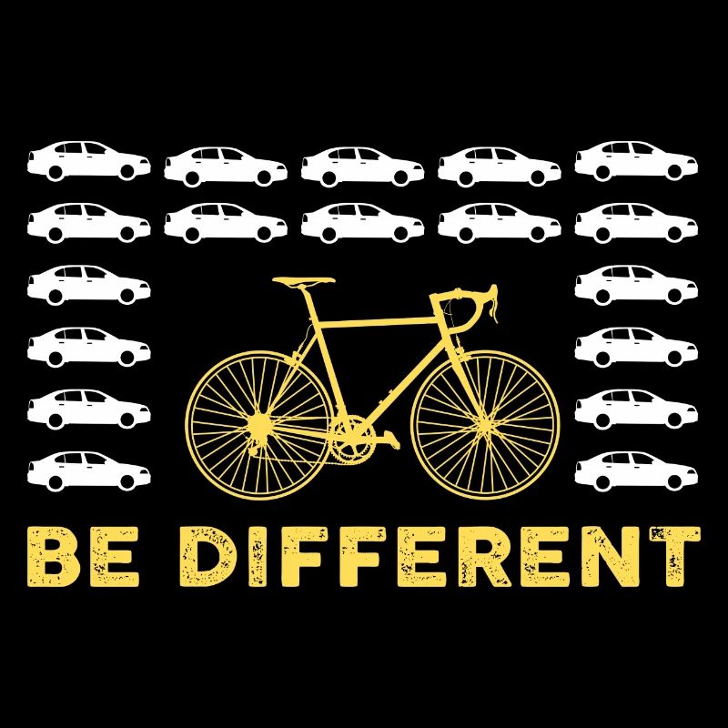 be different Auto Fahrrad Bike anders einzigartig