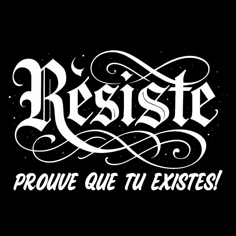 Rétro Punk Résiste Message