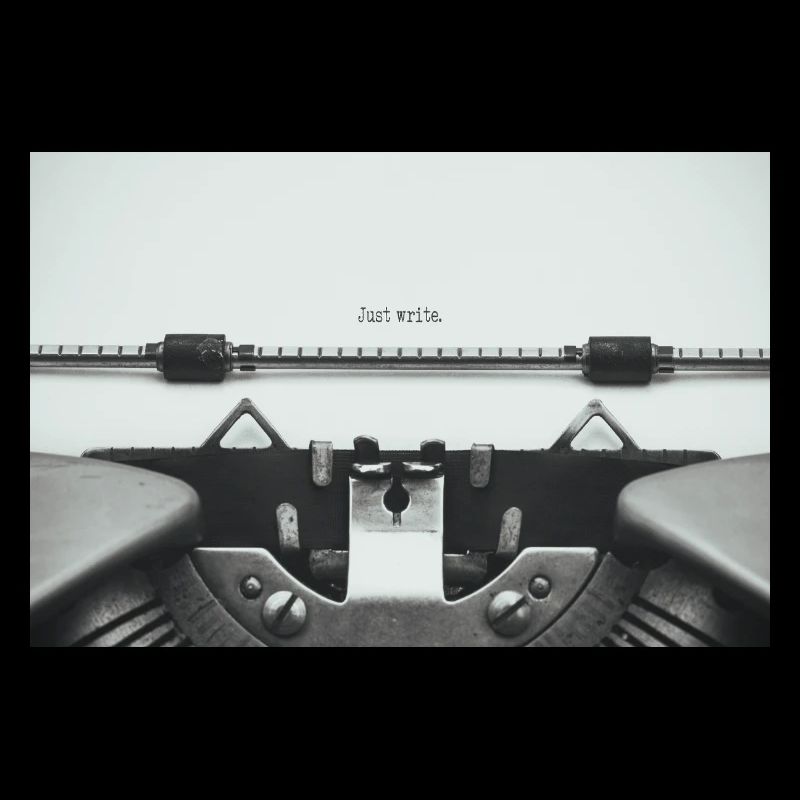 Just Write Vintage Typewriter Design