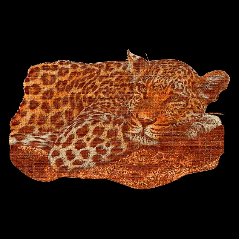 wunderschöne Raubkatze, Panthera pardus auf Ast