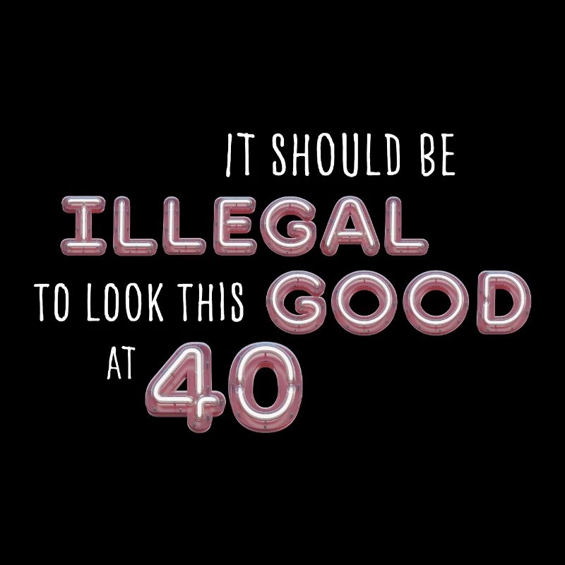 Illegal appearance with 40 neon