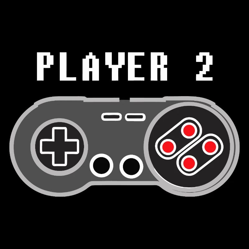 Player 2 Pixel Controller Graphic