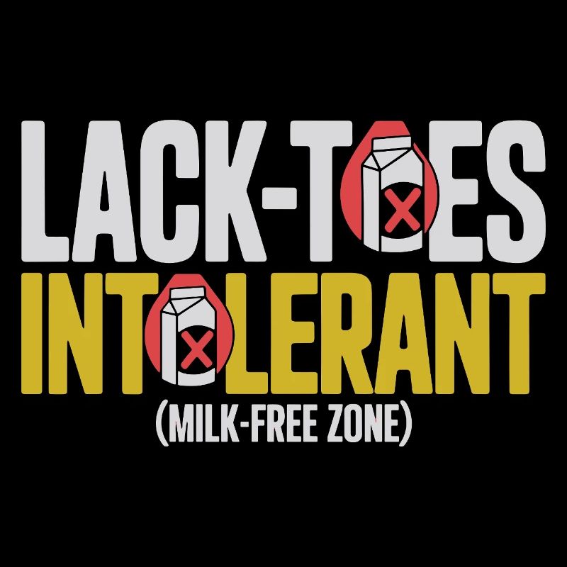 Zone sans intolérance au lait sans orteils
