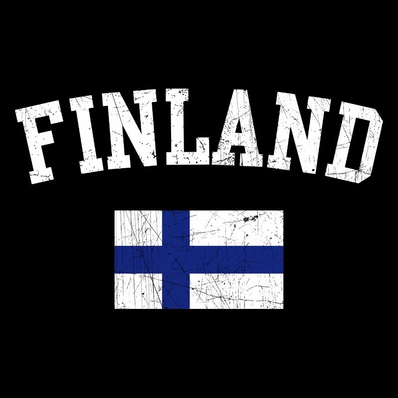 Typographie du drapeau en gras de la Finlande