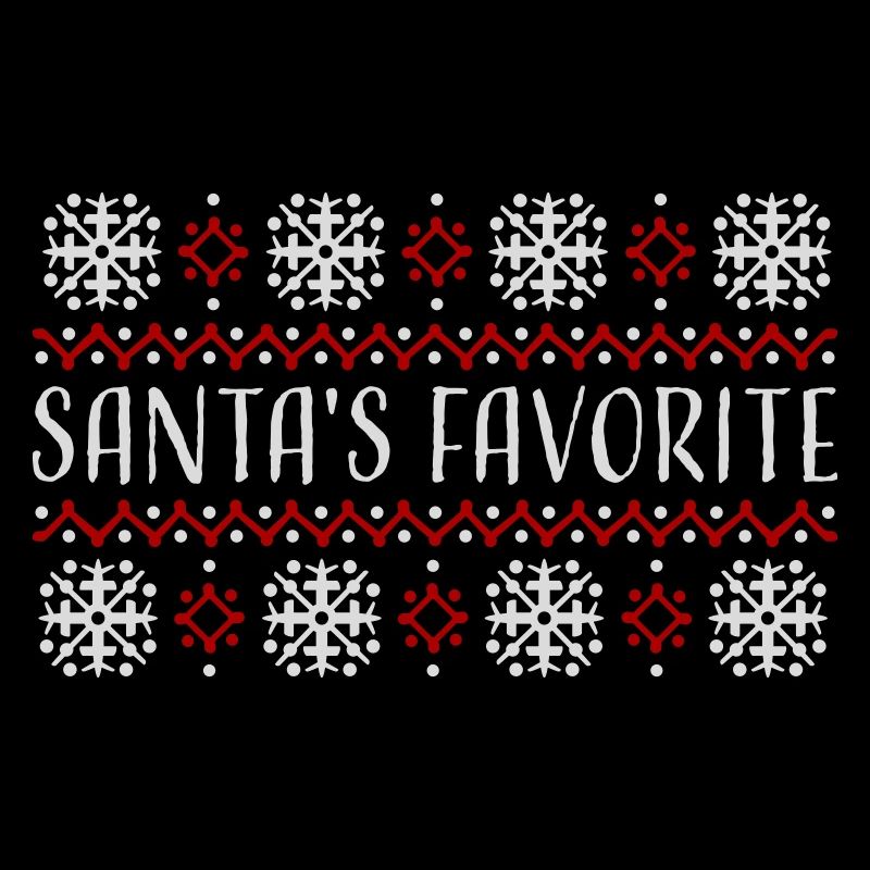 Santa's Favorite Weihnachtspullover Schneeflocken