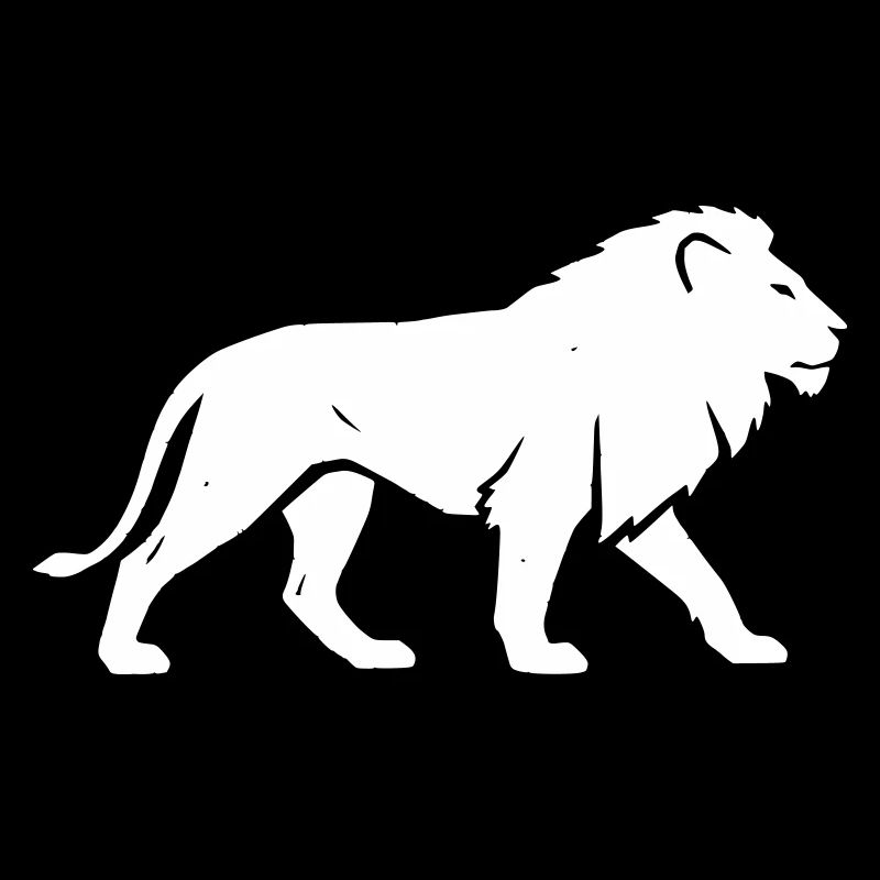Safari de silhouette Lion Afrique Vector