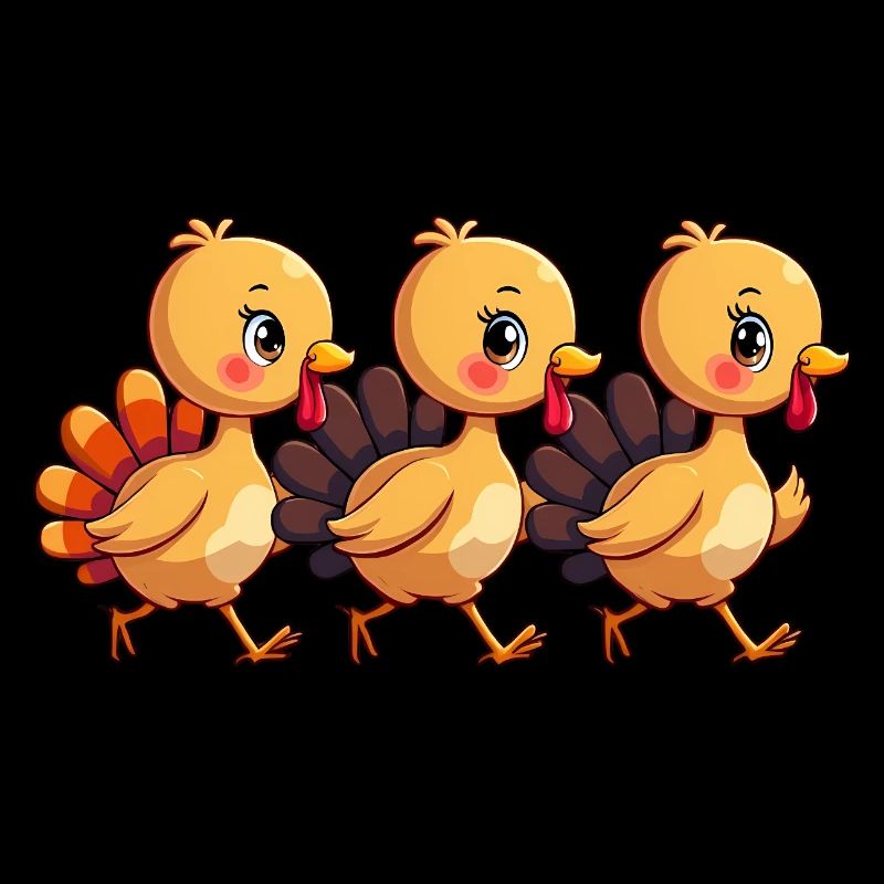 Bébé dinde de Thanksgiving