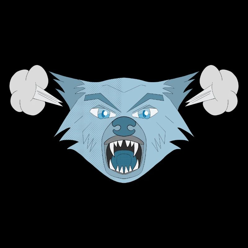 Wütender Wolf
