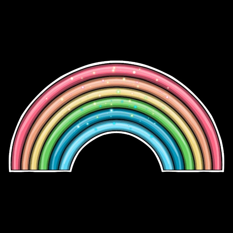 Conception vibrante de l’arche arc-en-ciel