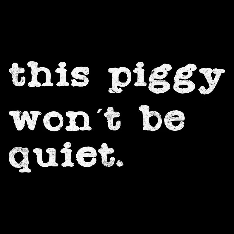 Dieses Piggy wird laut