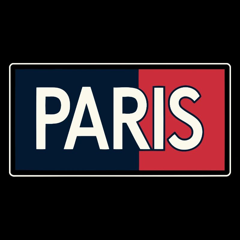 Paris blocs bleu et rouge
