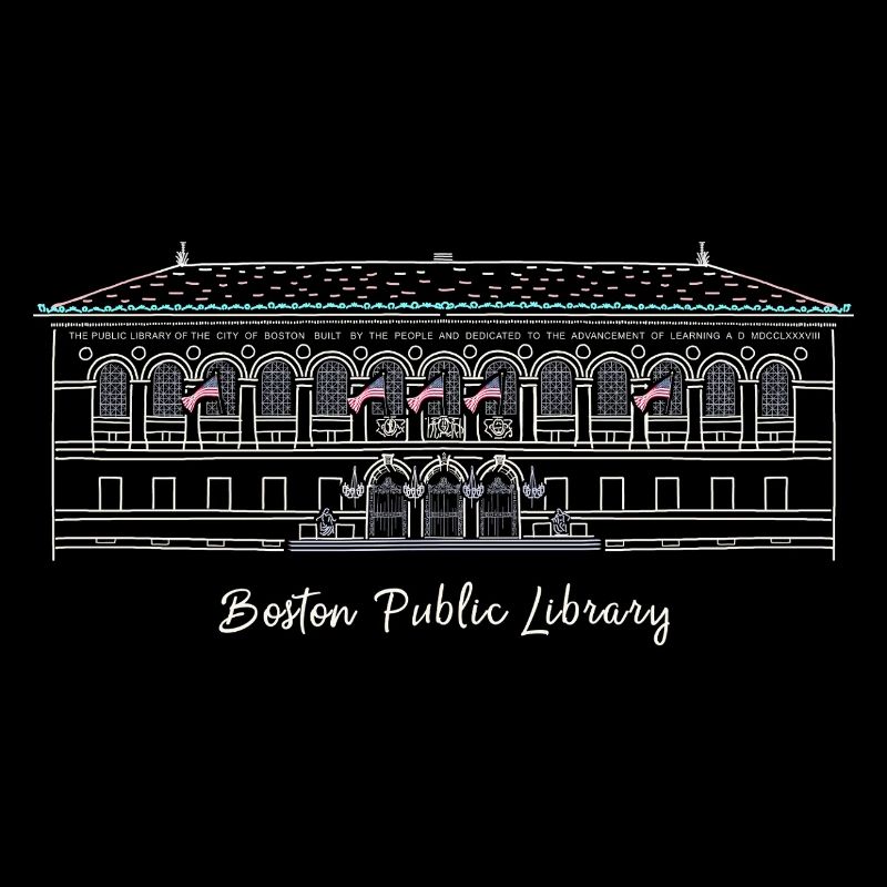 Boston, Drawing Public Library, États-Unis