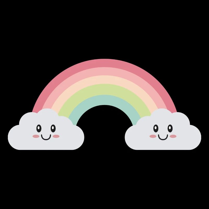 Rainbow clouds