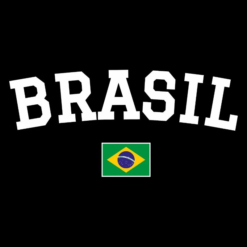 Drapeau du Brésil Dessin blanc