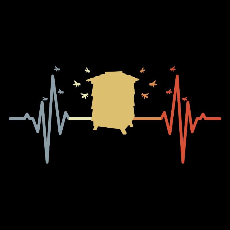 Palpitations de coeur de ruche vintage