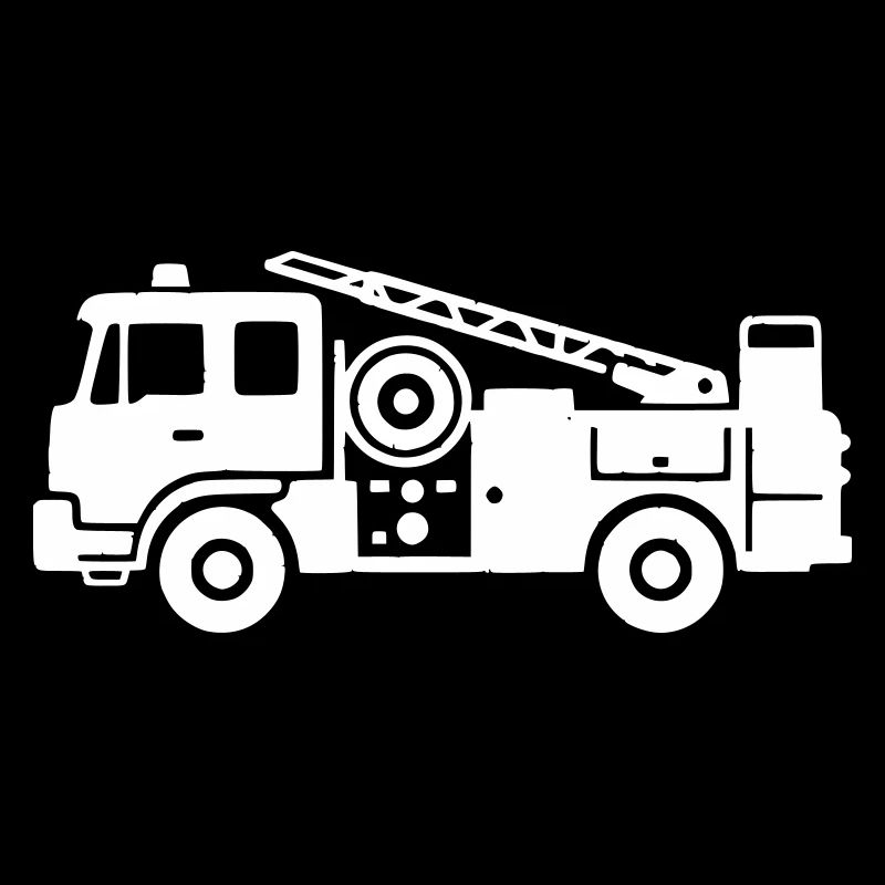 Fire Brigade Car Fire Truck Icon Vector