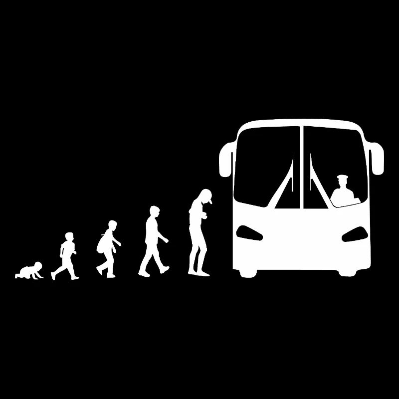 Evolution from baby to bus driver