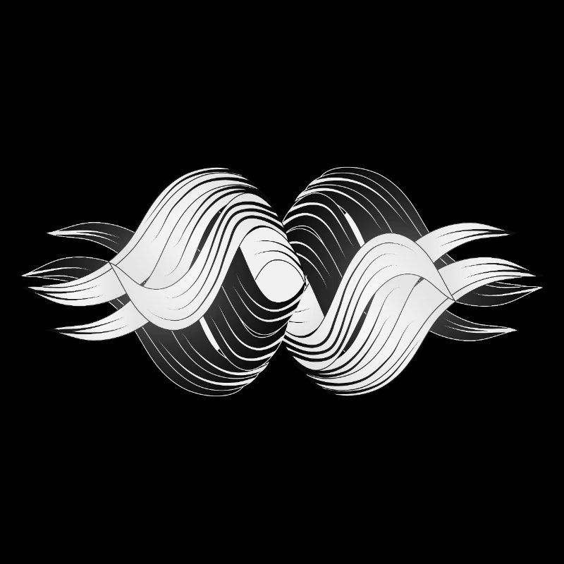 Formes abstraites – Design dynamique en noir et blanc