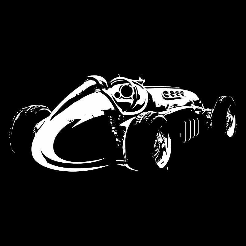 Voiture de course rétro Formule Icône classique