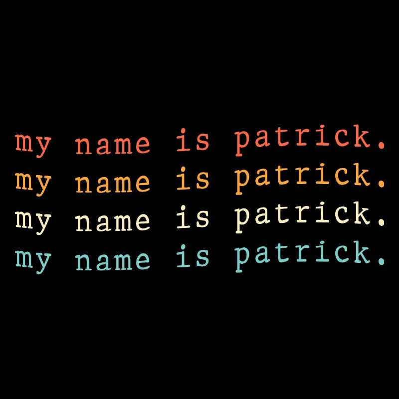 Je m’appelle Patrick