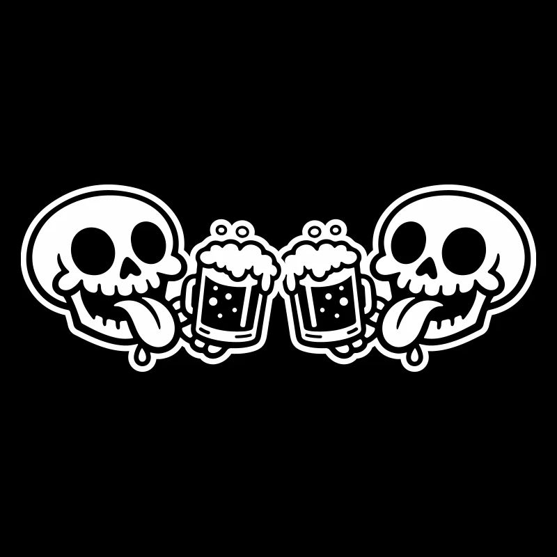 Skelett Team Bier