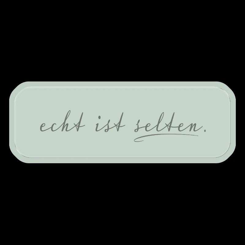 real is rare – minimalist typography