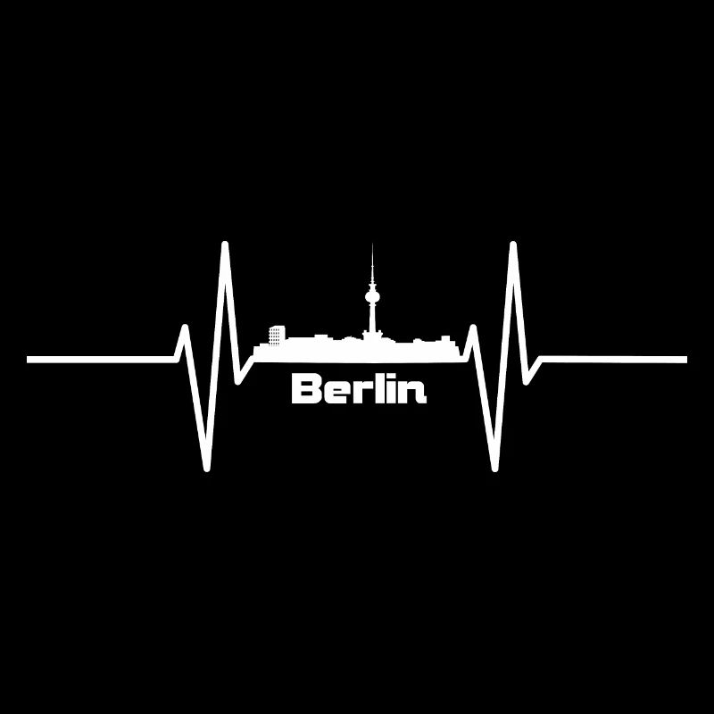 Herzschlag mit Skyline Berlin